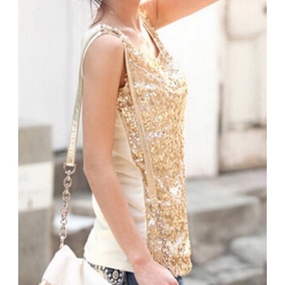 FREE NWOT Sequin Tank - Picture 6 of 7